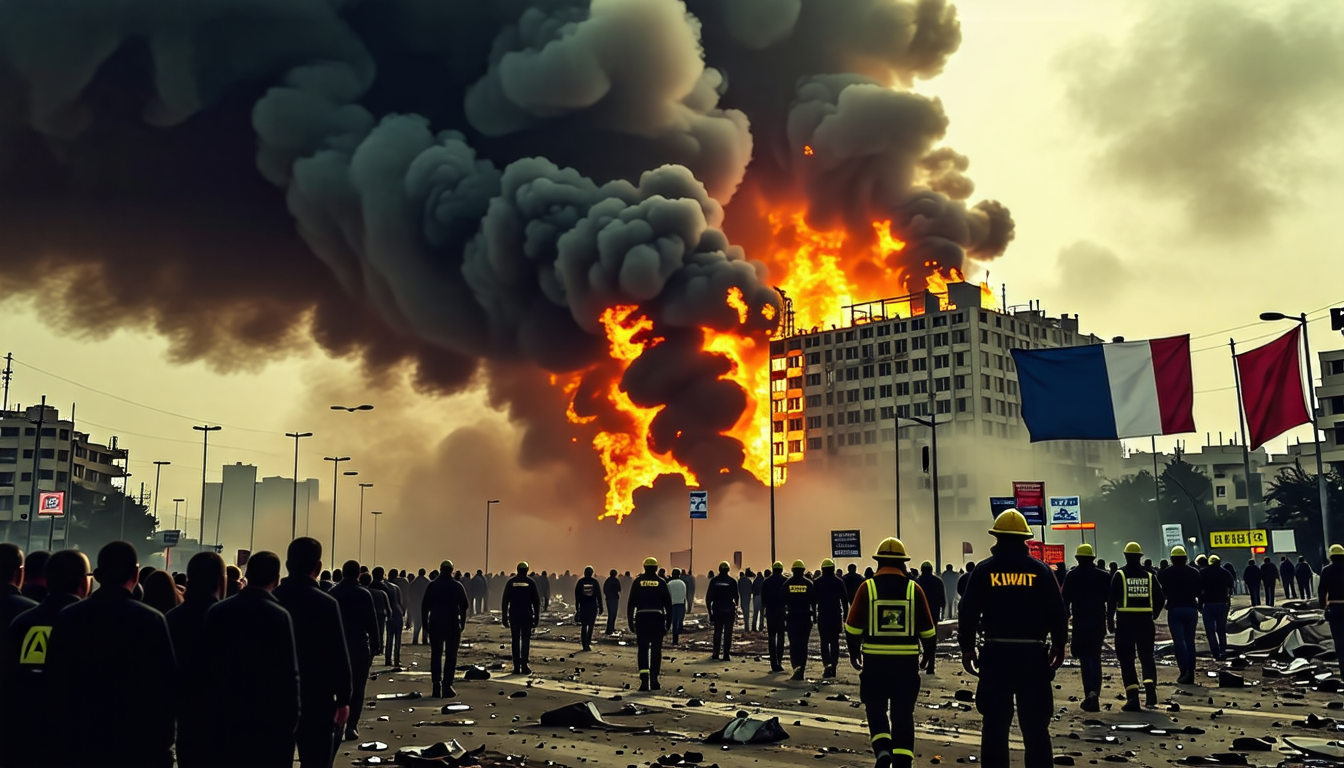 découvrez les événements tragiques au koweït avec 49 pertes humaines causées par un incendie d'immeuble, les tensions croissantes entre israël et le hezbollah, et les divisions politiques persistantes au sein de la droite en france. un aperçu des enjeux géopolitiques et sociaux d'actualité.