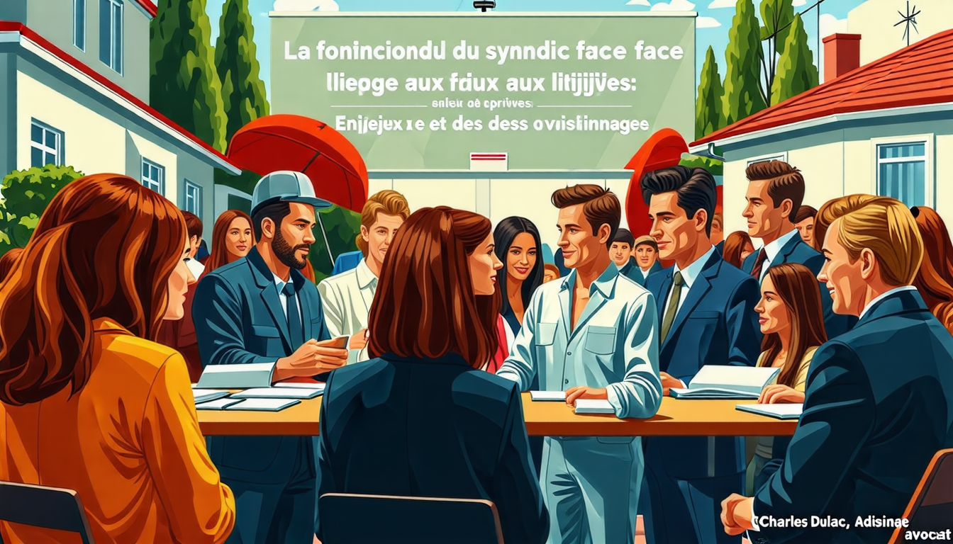 découvrez l'analyse approfondie de charles dulac, avocat, sur le rôle crucial du syndic dans la gestion des litiges privés et des conflits de voisinage. explorez les enjeux et défis auxquels il fait face pour maintenir l'harmonie au sein des copropriétés.