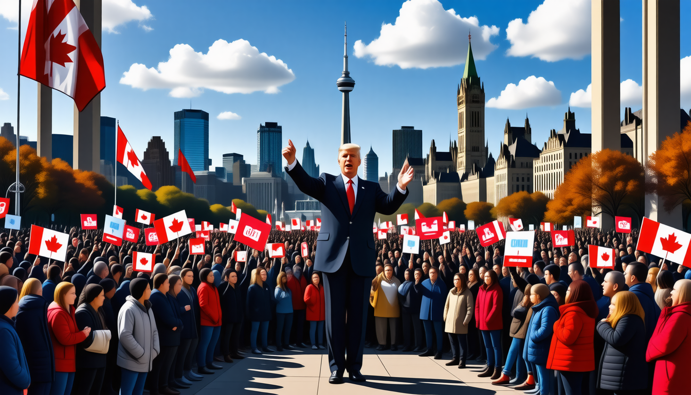 découvrez comment donald trump renouvelle son ambition controversée d’intégrer le canada, une déclaration choc faite le jour des élections législatives. analyse des enjeux et réactions internationales.