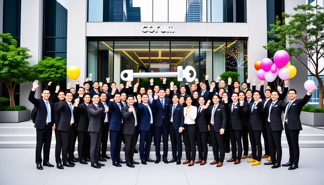 le groupe corum annonce l'acquisition de l'immeuble prestigieux highlight, renforçant son portefeuille avec un actif immobilier d'exception situé dans un quartier stratégique.