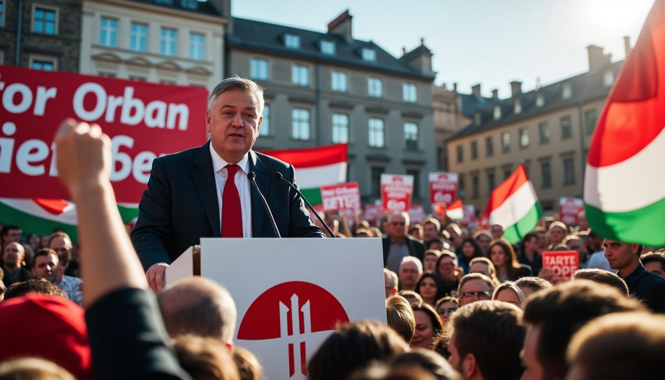 découvrez la bataille électorale intense entre viktor orbán et péter magyar lors des élections législatives en hongrie, à travers leurs meetings passionnés.