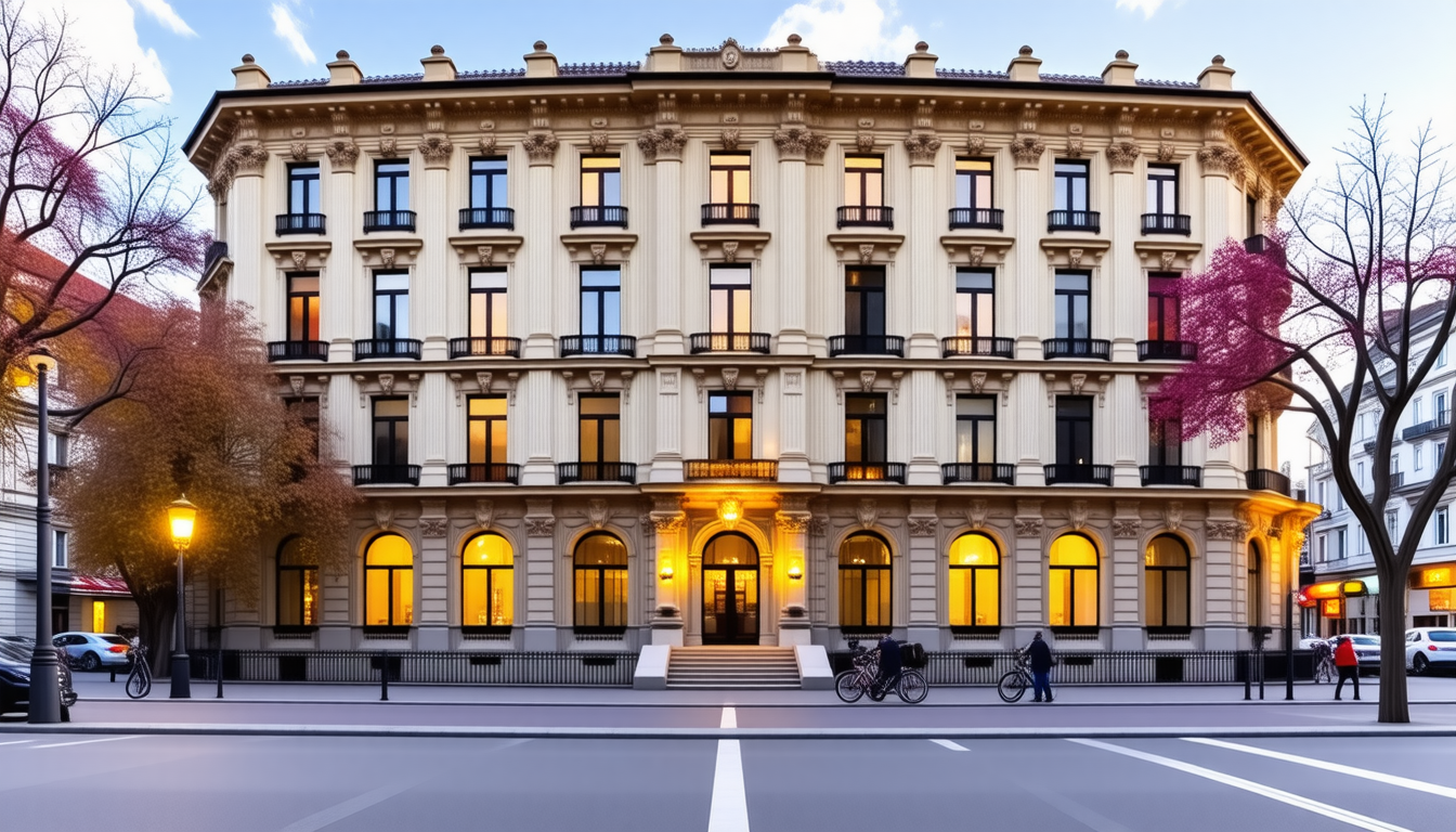 explorez un magnifique immeuble hôtelier situé au cœur de turin, en italie, offrant un cadre exceptionnel pour un séjour inoubliable alliant confort et authenticité.