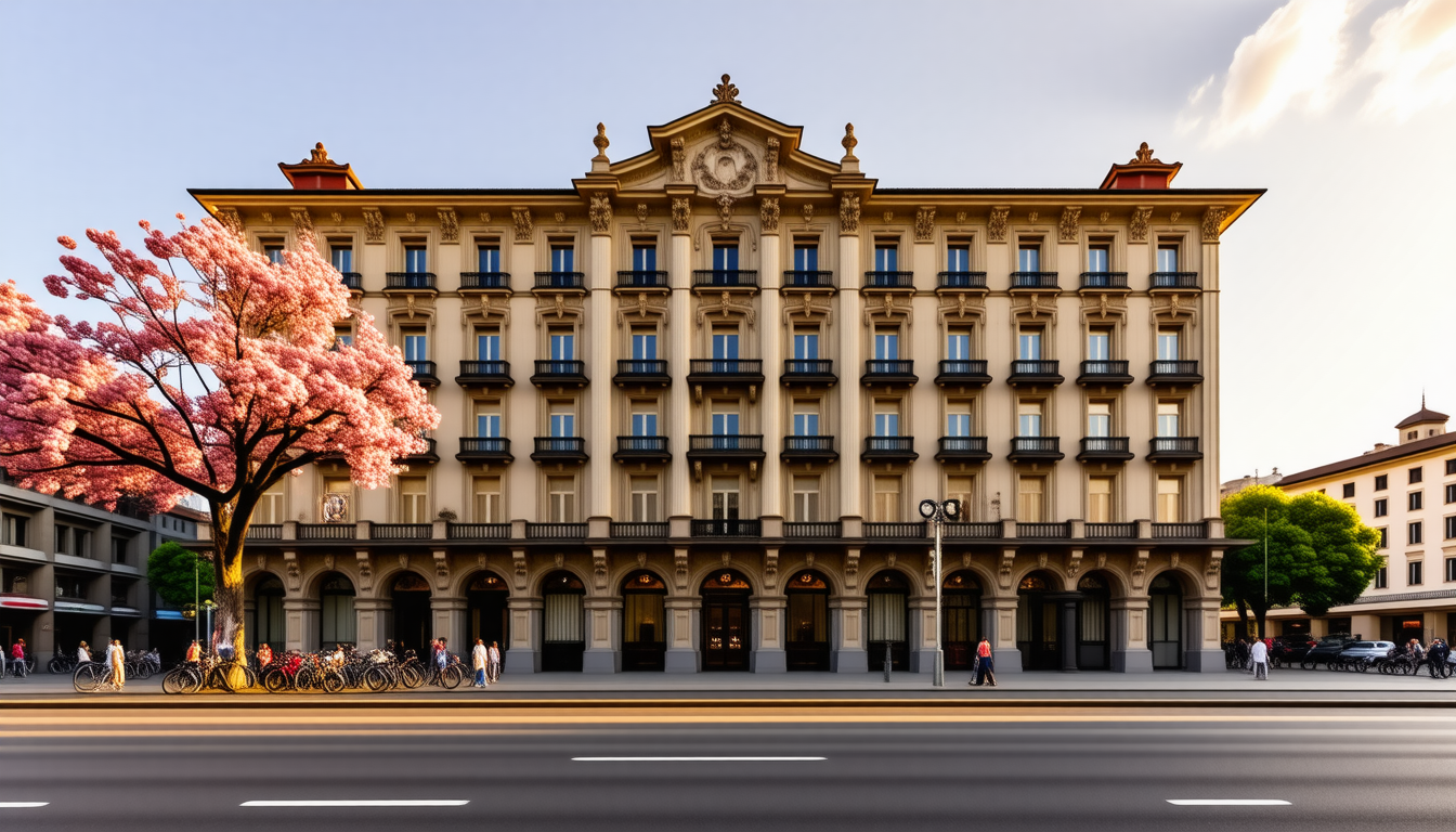découvrez un splendide immeuble hôtelier situé au cœur de turin, en italie, alliant charme historique et confort moderne pour un séjour inoubliable.