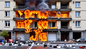 un incendie s'est déclaré au sous-sol d'un immeuble à oissel, entraînant l'évacuation en sécurité de 20 résidents. aucun blessé n'a été signalé lors de l'intervention des secours.
