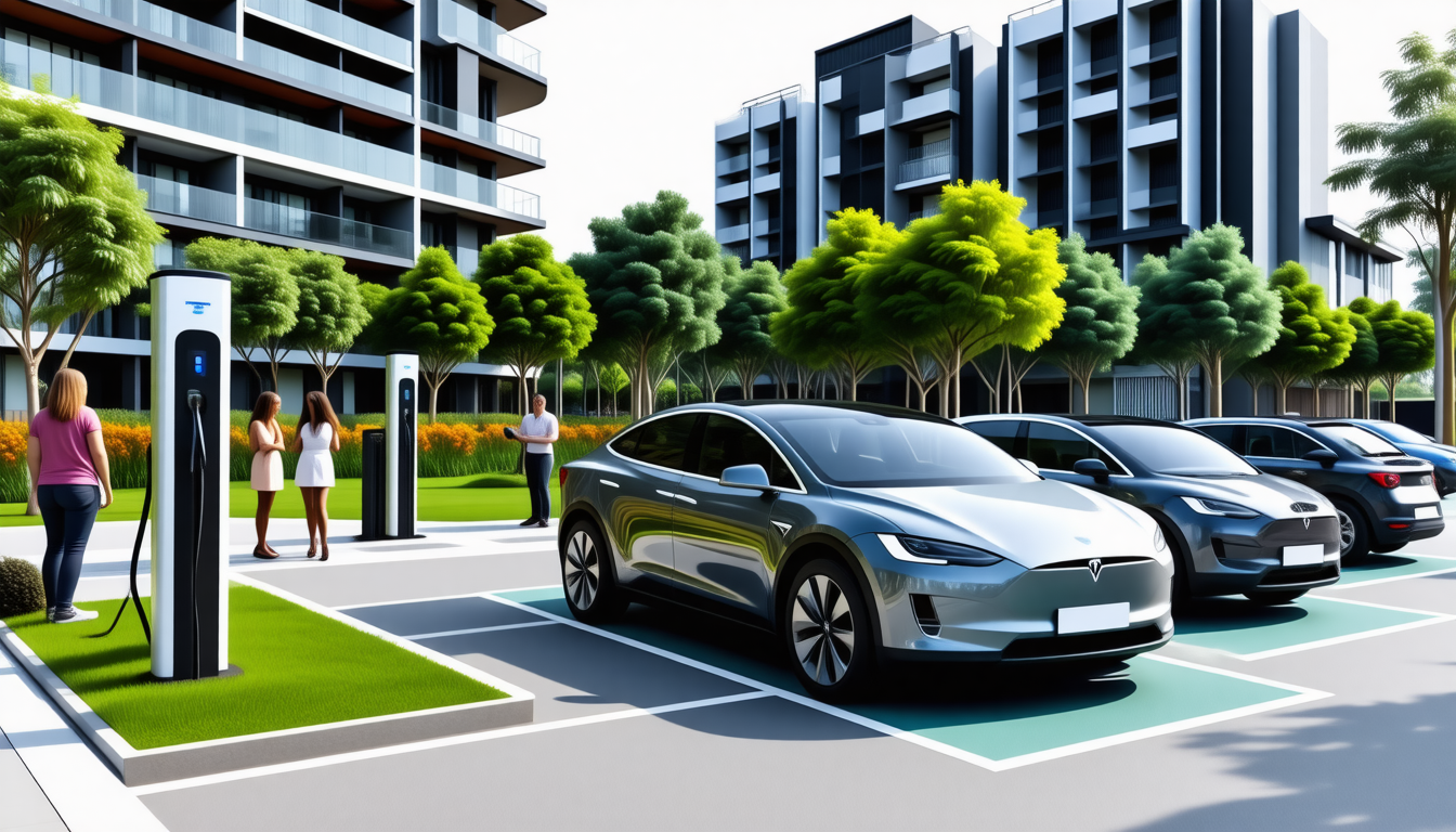 découvrez des solutions innovantes pour la recharge des voitures électriques en copropriété, facilitant l'accès aux bornes de recharge pour tous les résidents.