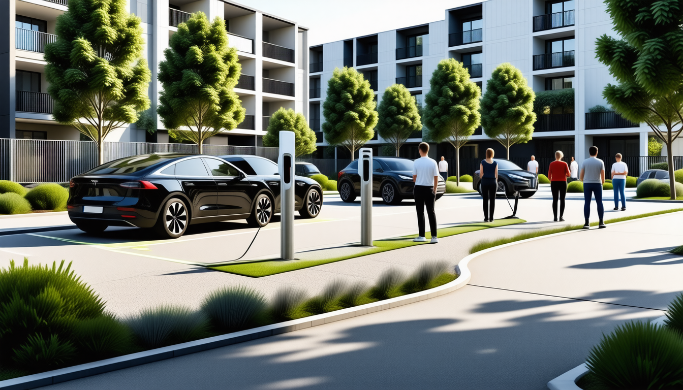 découvrez des solutions innovantes pour la recharge des voitures électriques en copropriété, facilitant l'accès à l'énergie durable pour tous les résidents.