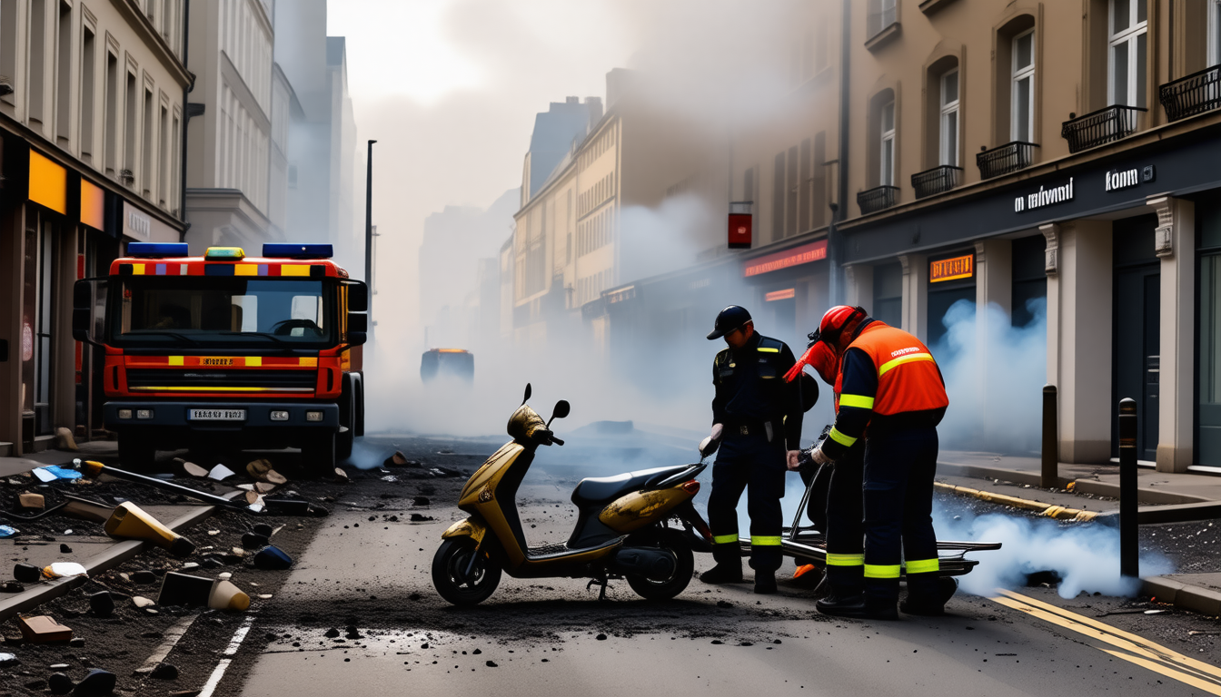 un incendie provoqué par une trottinette électrique à rouen a entraîné l'hospitalisation de trois personnes pour intoxication aux fumées. découvrez les circonstances de cet accident.