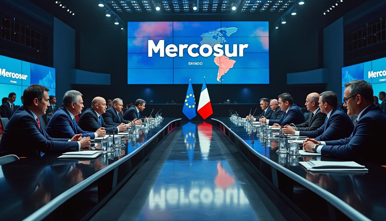 le gouvernement avertit de possibles élections législatives anticipées si le budget en lien avec le mercosur est censuré, soulignant les enjeux politiques majeurs.