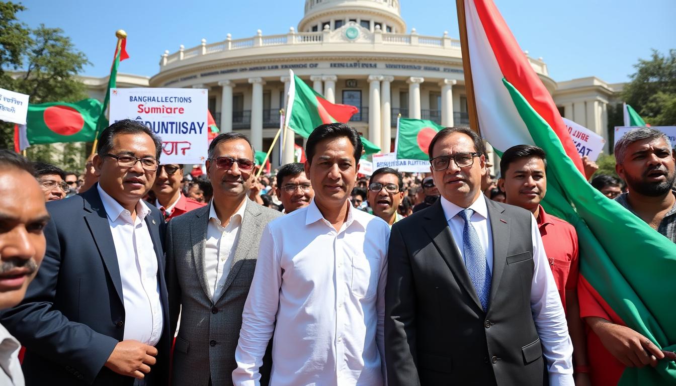 le parti nationaliste du bangladesh obtient une victoire décisive aux élections législatives, marquant un tournant politique majeur dans le pays.