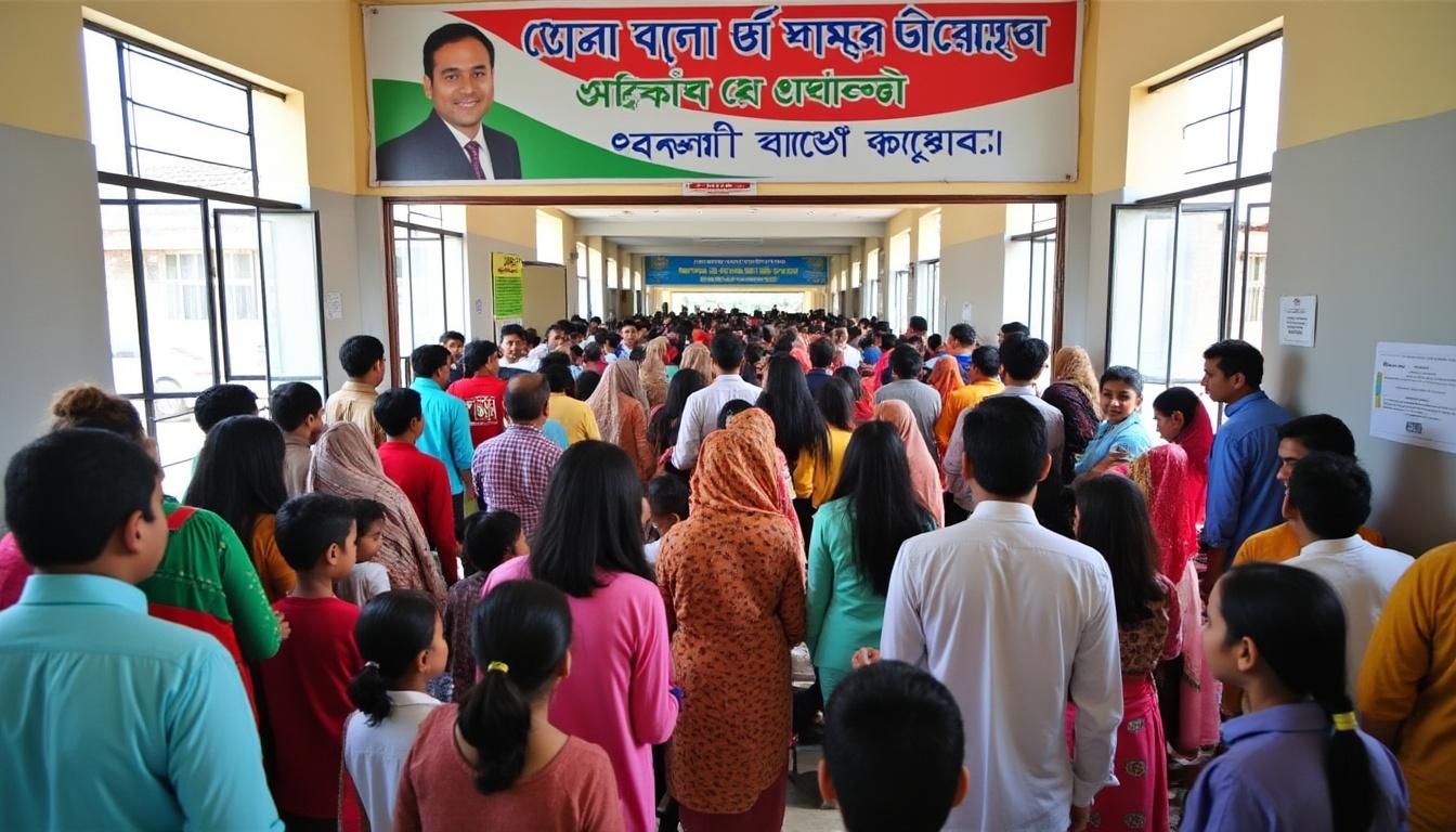le bnp remporte une victoire écrasante aux législatives au bangladesh, tandis que le camp islamiste conteste les résultats, suscitant des tensions politiques.