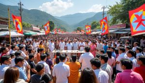 lancement officiel de la campagne électorale législative dans le district stratégique de jhapa au népal, marquant le début d'une course politique cruciale pour la région.