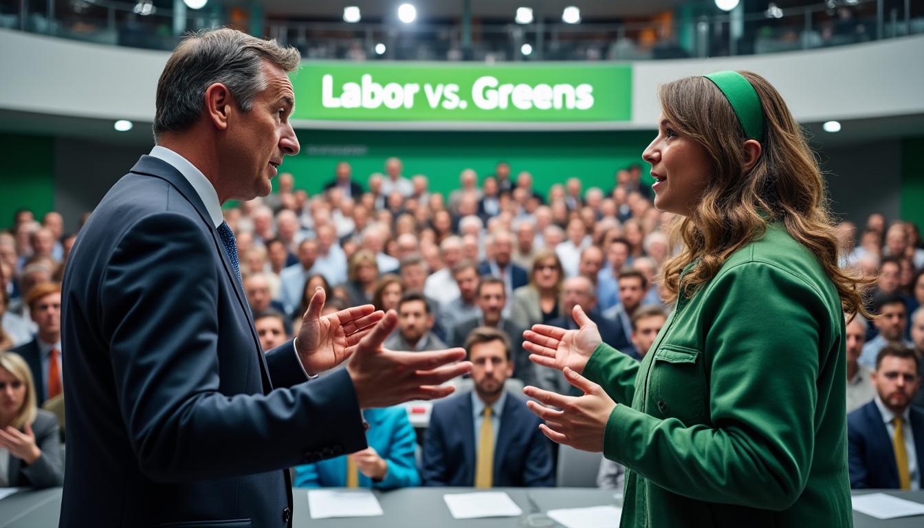 au royaume-uni, les verts remportent une victoire historique lors d'une législative partielle dans un ancien bastion du labour, marquant un tournant politique majeur.