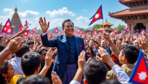 découvrez comment balendra shah, maire de katmandou, et son parti se dirigent vers une victoire éclatante lors des élections législatives au népal.