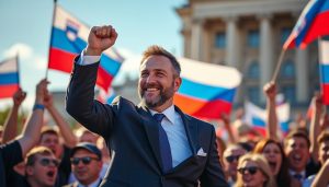 découvrez comment le premier ministre slovène robert golob a célébré sa victoire aux élections législatives, marquant un tournant politique en slovénie.