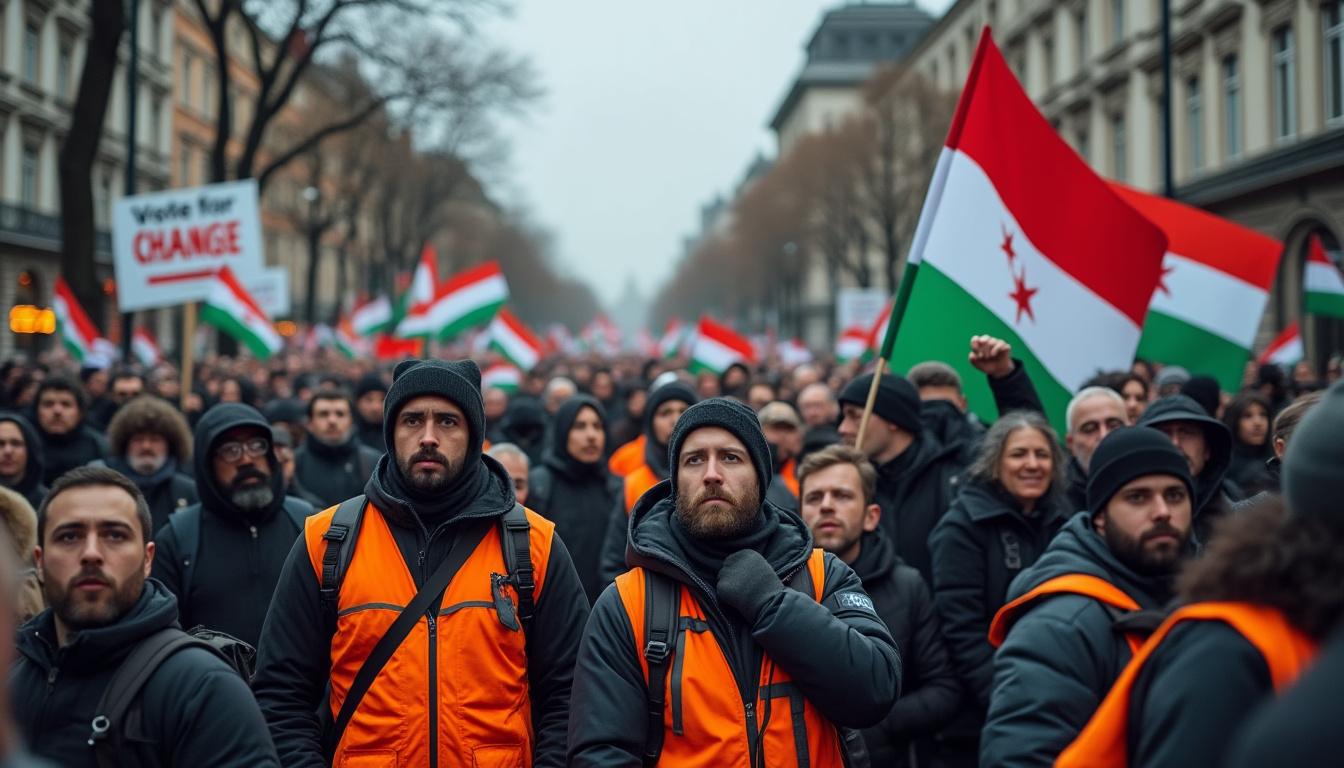le vice-président américain arrive à budapest pour soutenir viktor orbán lors des élections législatives en hongrie, marquant un tournant politique important.