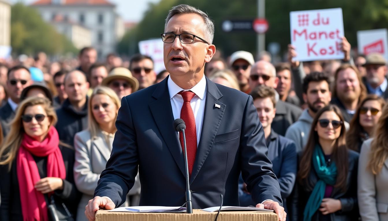 lors des législatives en hongrie, péter magyar, figure majeure de l’opposition, exhorte ses alliés à faire preuve d’unité et à intensifier leurs actions pour un changement politique.
