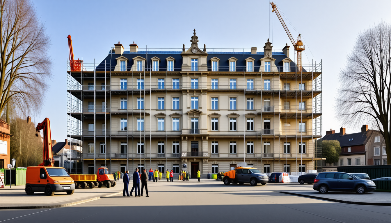 le projet de rénovation de l'hôtel reine jeanne à orthez entre en phase active, transformant l'établissement en logements modernes et confortables.