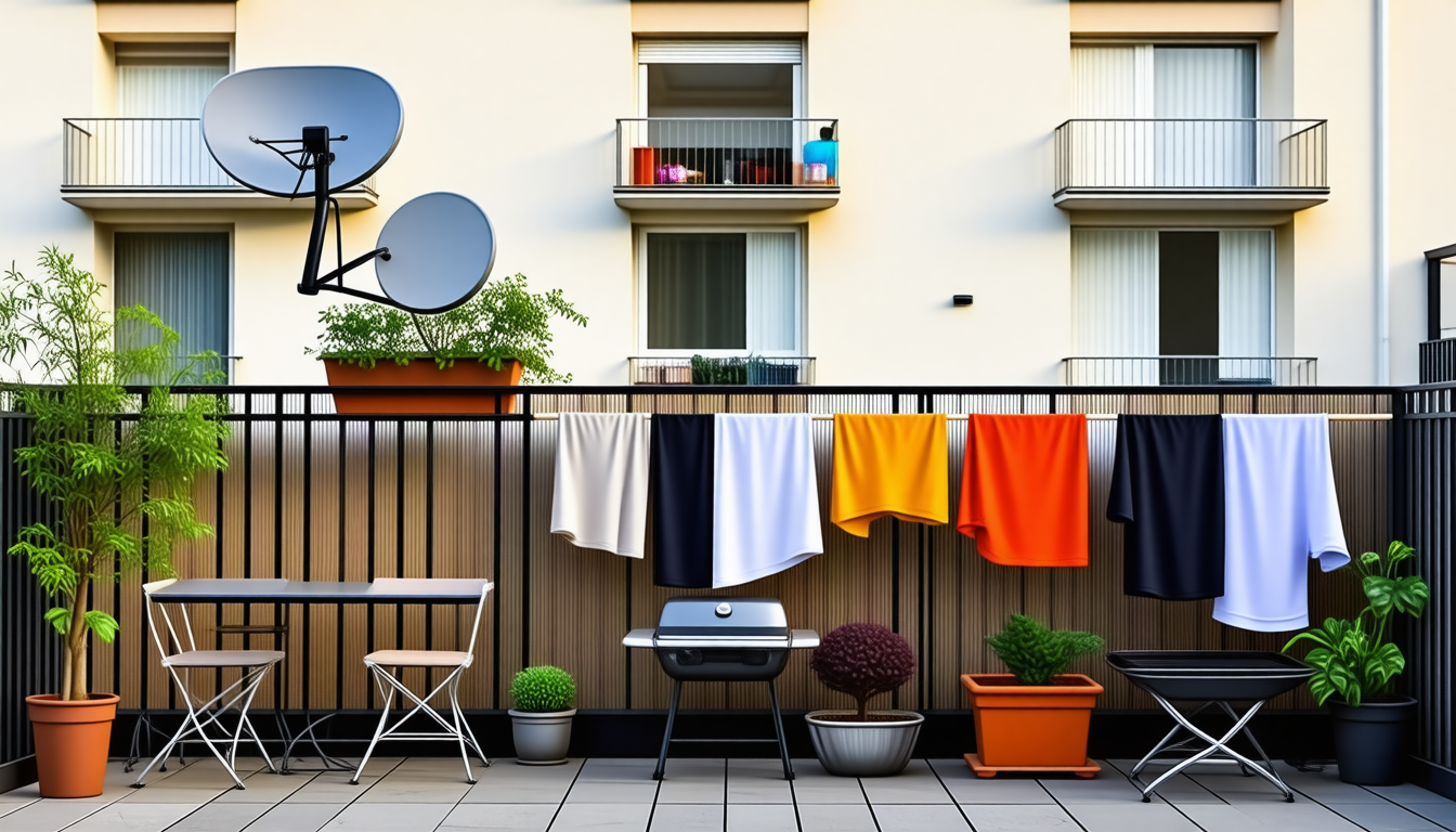 « Mon balcon, mes règles ? » : Ce que votre syndic peut réellement vous interdire d’installer