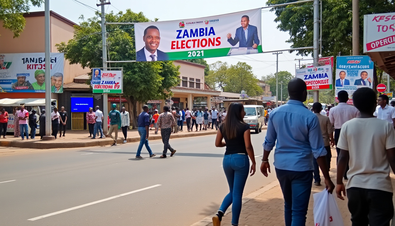 en zambie, la campagne présidentielle et législative débute sous haute tension dans le camp au pouvoir, marquée par des enjeux politiques majeurs et une atmosphère électrique.