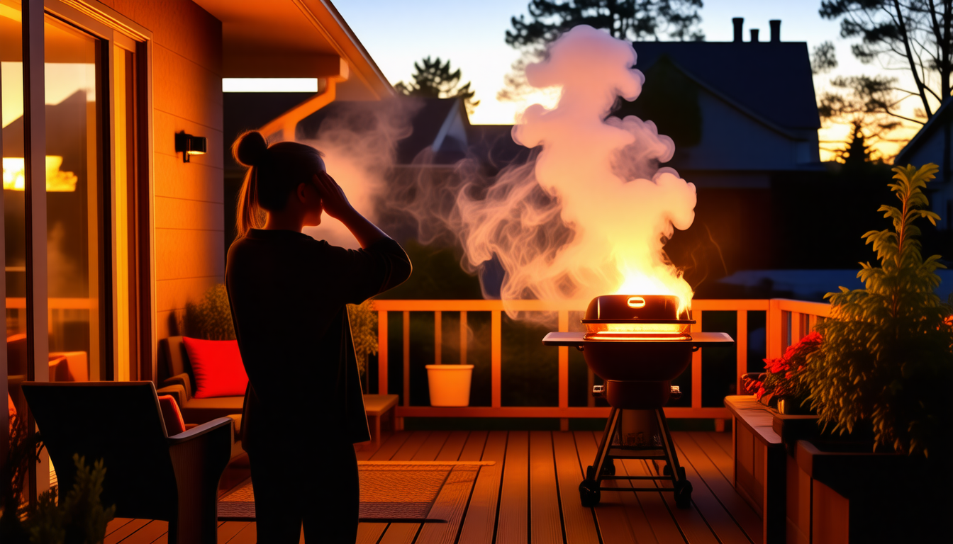 découvrez comment j'ai enfin réagi face à la fumée envahissante du barbecue de mon voisin qui gâchait mes soirées sur la terrasse.