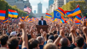en arménie, le parti de nikol pachinian, fervent partisan d'une orientation vers l'occident, remporte une victoire écrasante lors des élections, renforçant sa position politique.