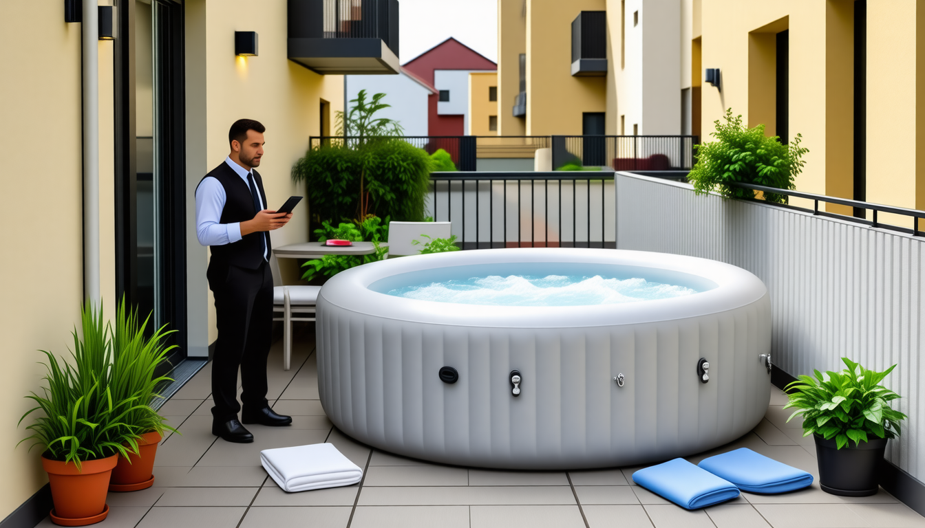 découvrez comment installer facilement un spa gonflable sur votre balcon sans tracas, et ce qui s'est réellement passé lorsque le syndic m'a contacté à ce sujet.