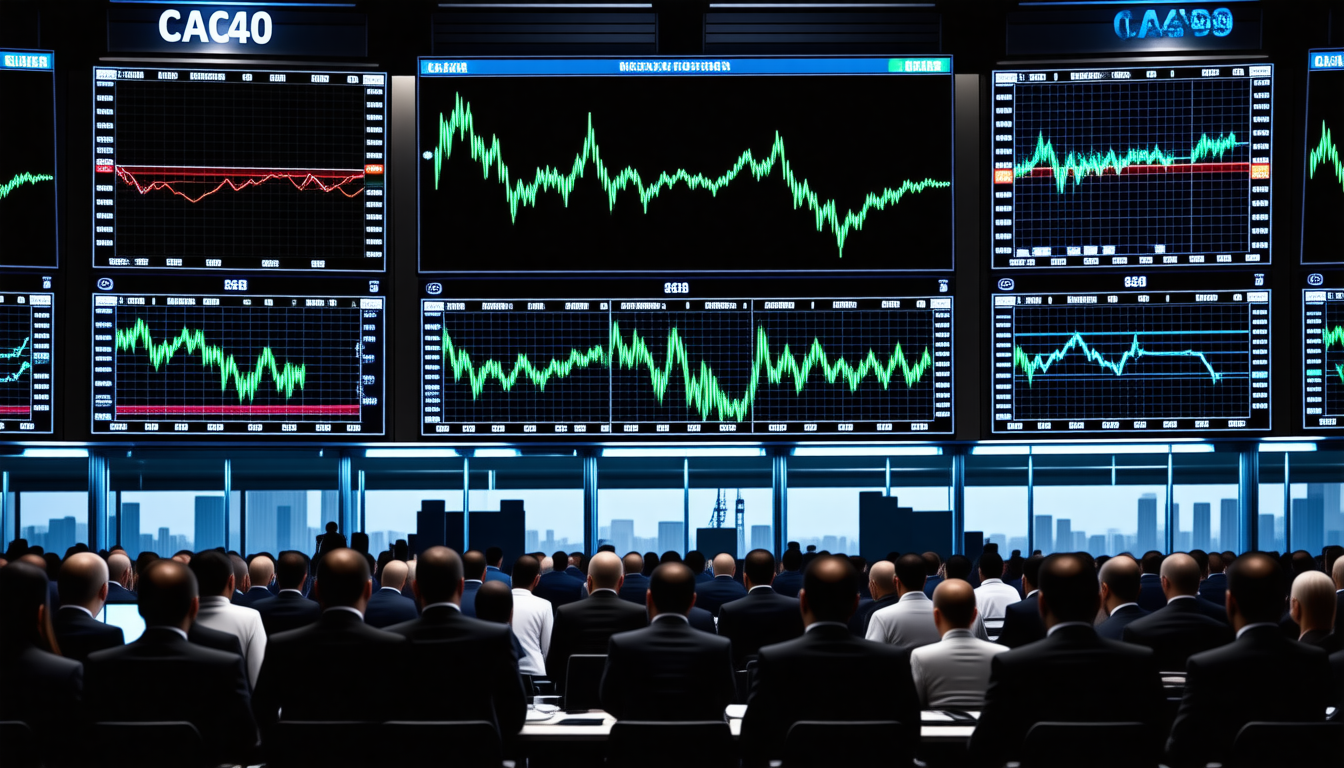 le cac40 poursuit sa progression à paris, porté par une tendance haussière malgré les tensions persistantes au moyen-orient, mettant en avant une dynamique verte sur le marché.