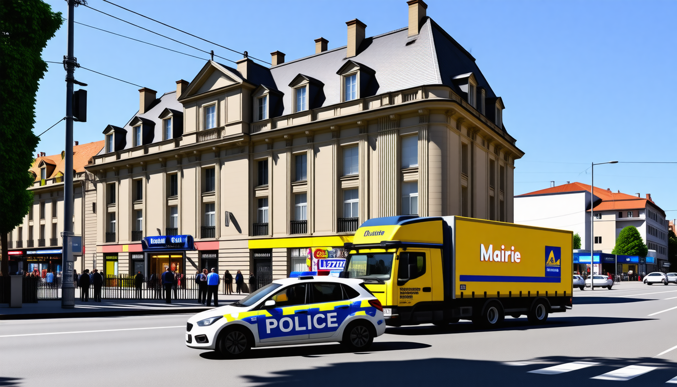 découvrez pourquoi un camion à pizzas attire l'attention des policiers, de la mairie, de lidl et même au niveau des câbles électriques, suscitant ainsi toutes les curiosités dans la ville.