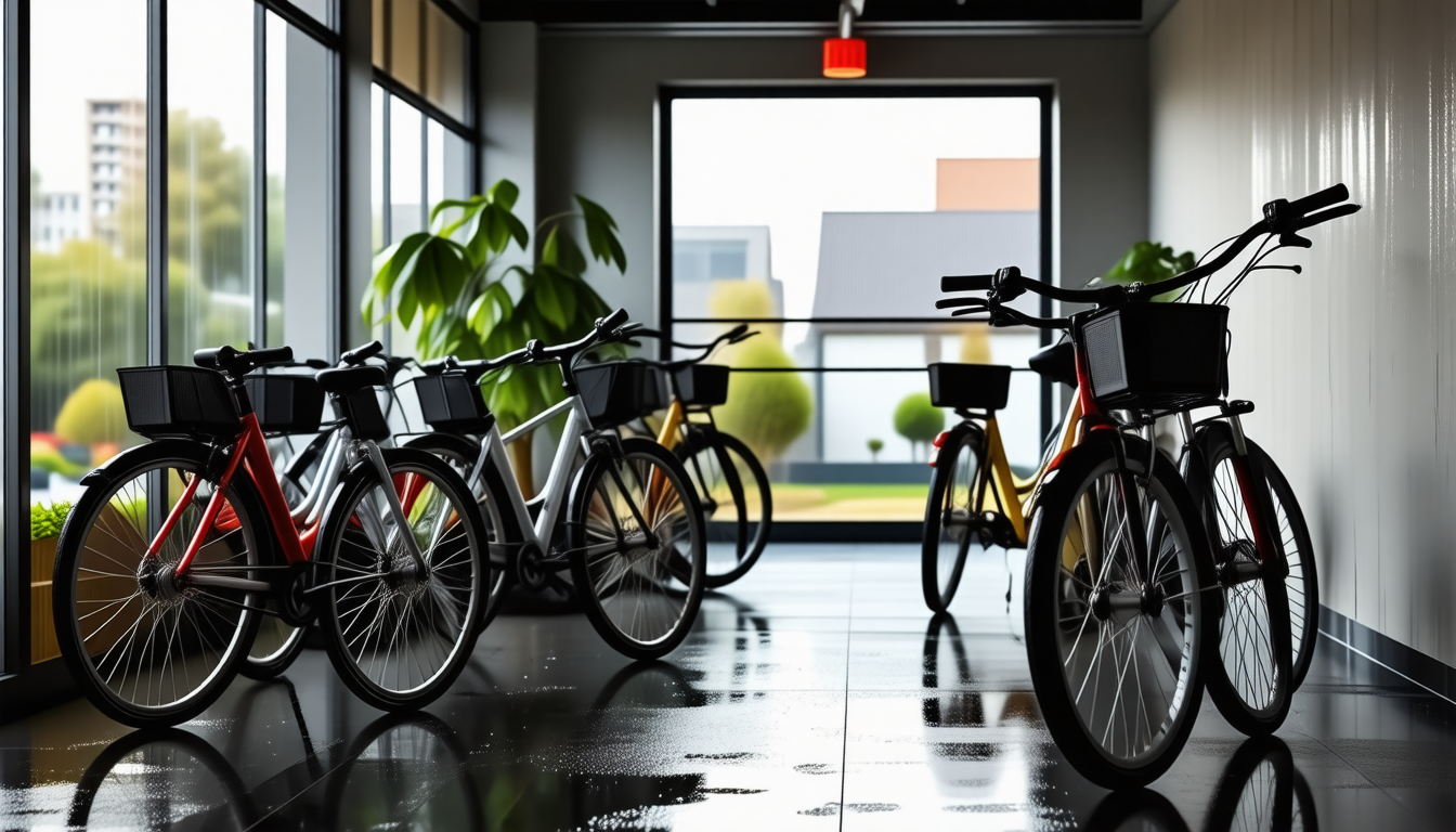 À la première pluie, il a stationné son vélo électrique dans le local commun, à l’instar de tout l’immeuble :…