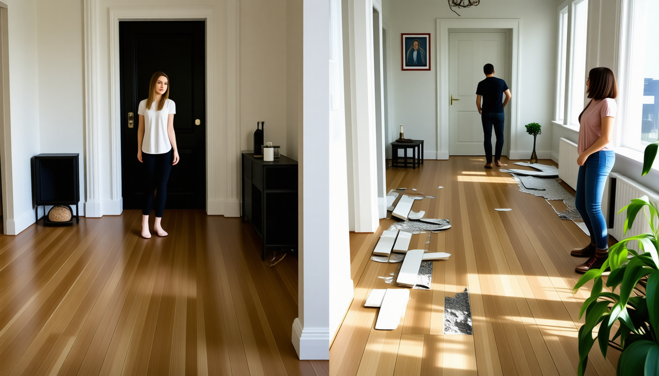 deux voisines posent du parquet à la place de leur moquette, mais une seule pourra le garder. découvrez pourquoi la même décision entraîne des conséquences différentes.