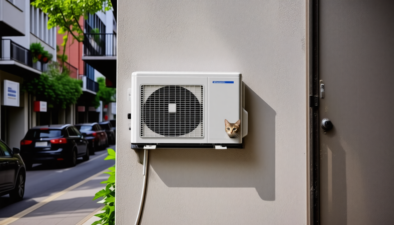 découvrez la surprise inattendue lorsqu'il installe son climatiseur côté rue pendant une semaine d'absence. une histoire étonnante à ne pas manquer !