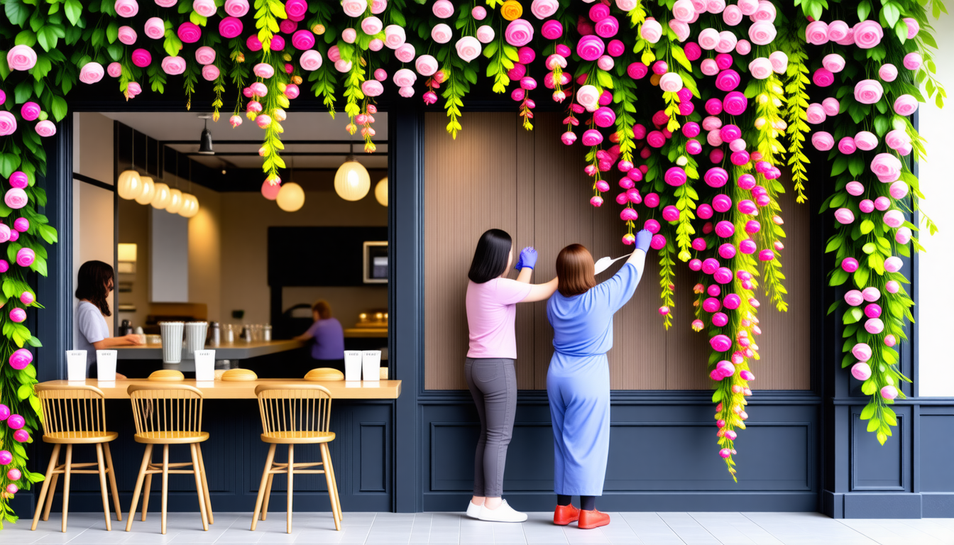 découvrez les meilleures astuces pour retirer facilement les fleurs artificielles qui couvrent la façade de votre restaurant, sans effort et rapidement.
