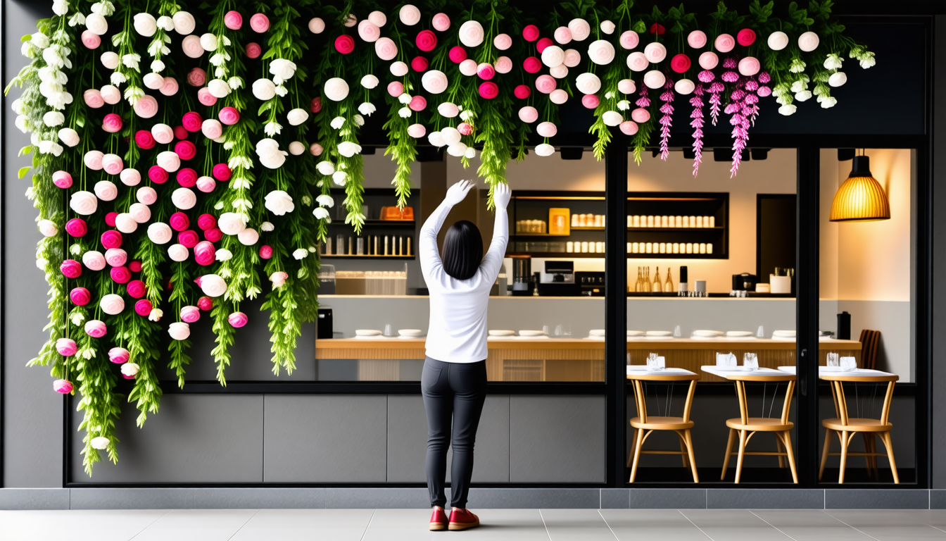 Les meilleures astuces pour retirer sans effort les fleurs artificielles couvrant la façade de votre restaurant