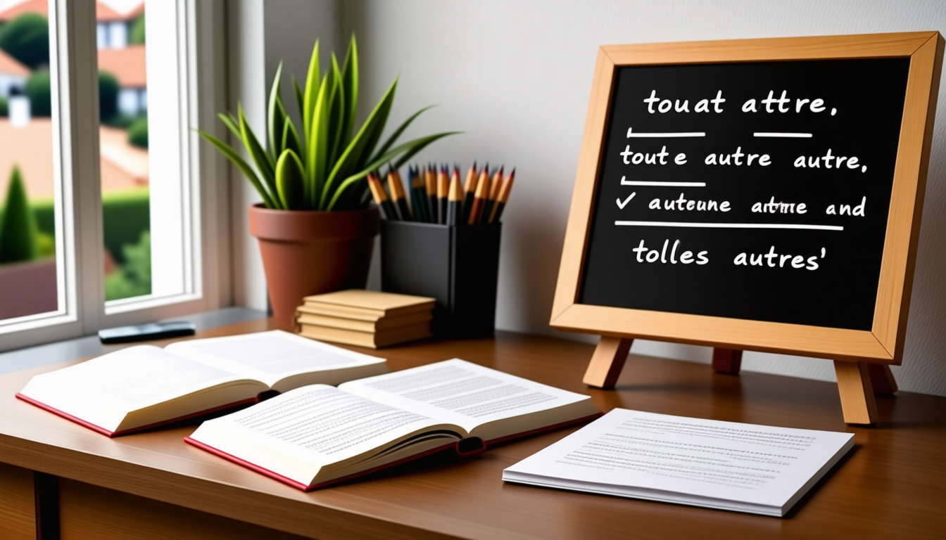 apprenez à maîtriser facilement l'accord de « tout autre », « toute autre » et « toutes autres » grâce à une règle claire et simple.