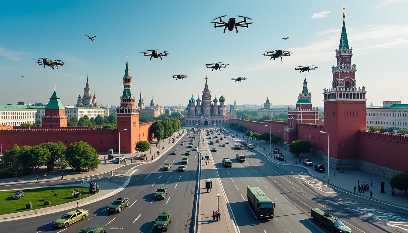 urgent : le maire de moscou annonce le déploiement de 1600 drones depuis samedi dans le cadre du conflit en ukraine, soulignant une intensification des opérations.