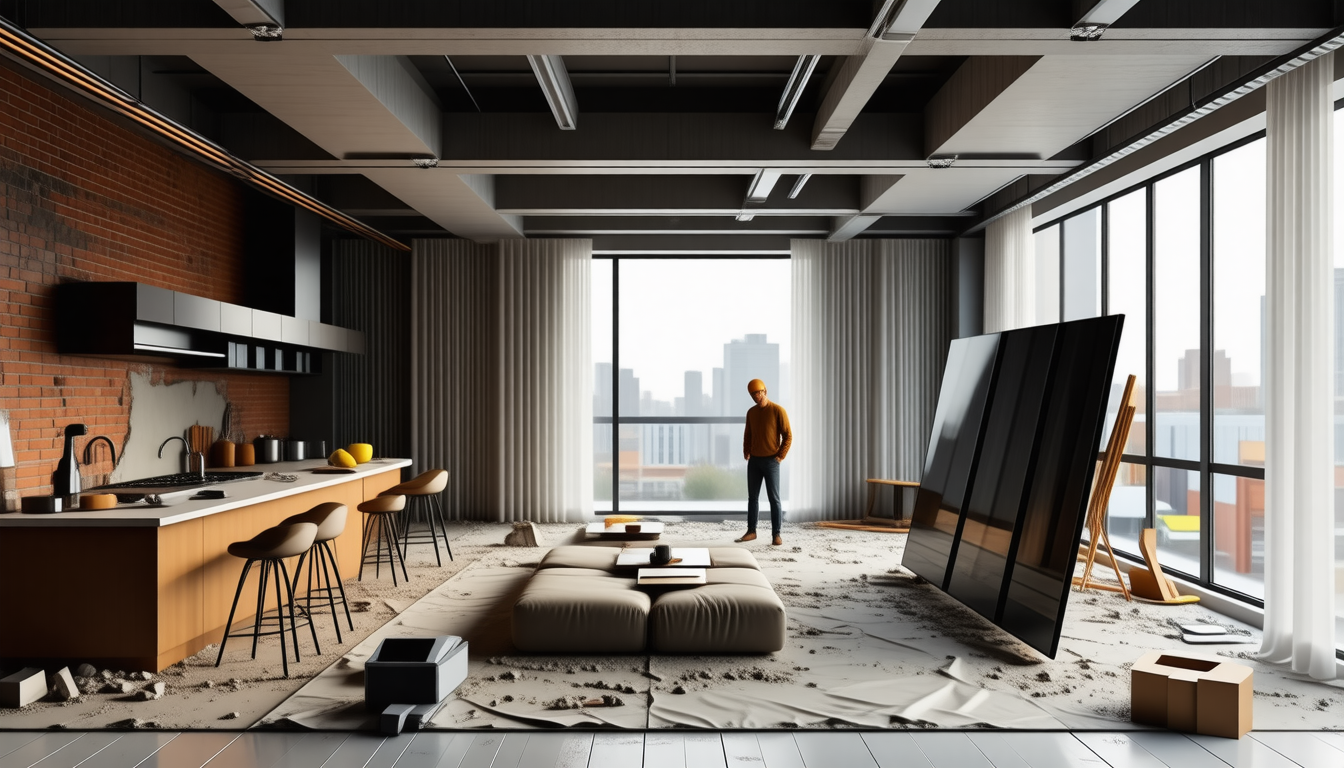 en abattant le mur entre sa cuisine et son salon pour poser une verrière, il pensait transformer son appartement. au troisième étage, les imprévus s’enchaînent.