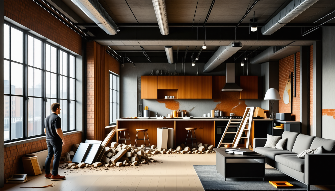 en ouvrant la cuisine sur le salon pour installer une verrière, les travaux au troisième étage ont réservé quelques surprises inattendues.