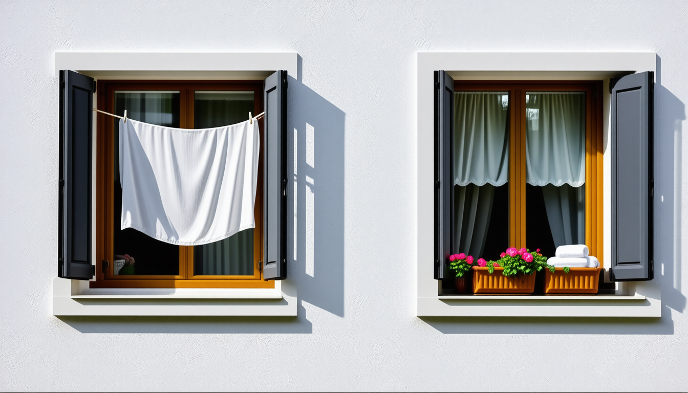 Linge à la fenêtre : votre voisin a-t-il le droit de l’étendre ?