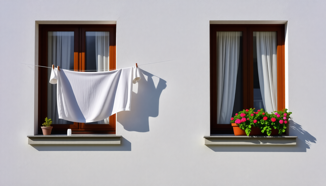 linge étendu à la fenêtre : découvrez ce que dit la loi et les règles de copropriété, et dans quels cas votre voisin peut être sanctionné.