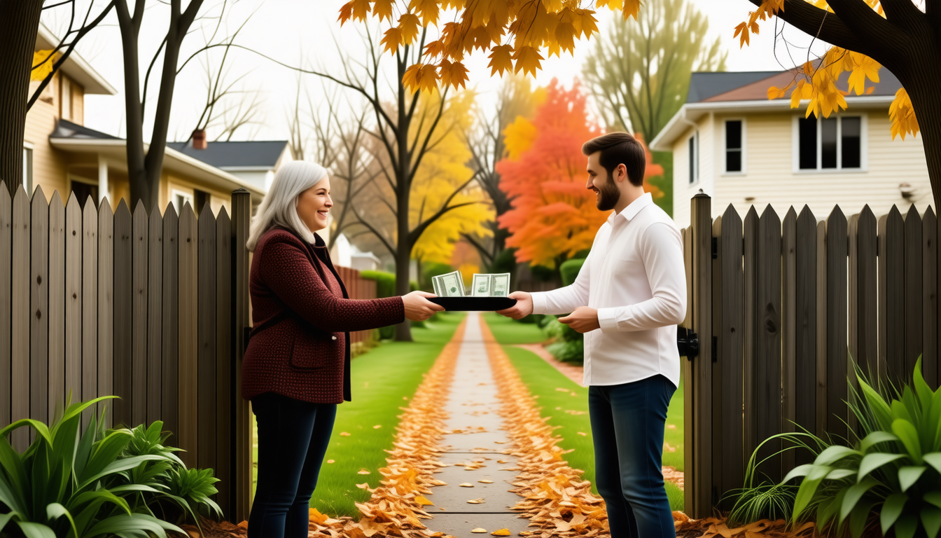 Une clôture neuve, deux voisins et une facture partagée : chacun en paie la moitié à l’automne